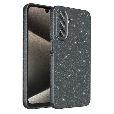 Galaxy A26 Kılıf Kamera Korumalı Simli Lüks Zore Koton Kapak Gümüş