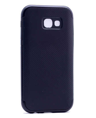 Galaxy A3 2017 Kılıf Zore İnce Mono Karbon Silikon Kapak Siyah