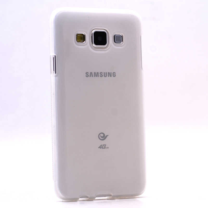 Galaxy A3 Kılıf Zore Süper Silikon Kapak Renksiz