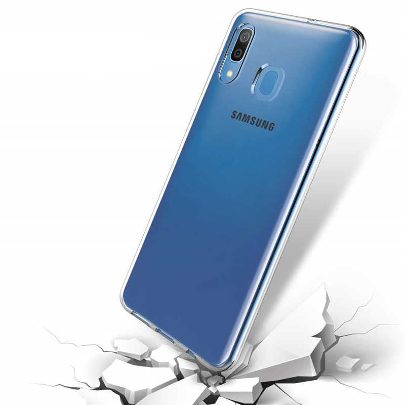 Galaxy A30 Kılıf Zore Süper Silikon Kapak Renksiz