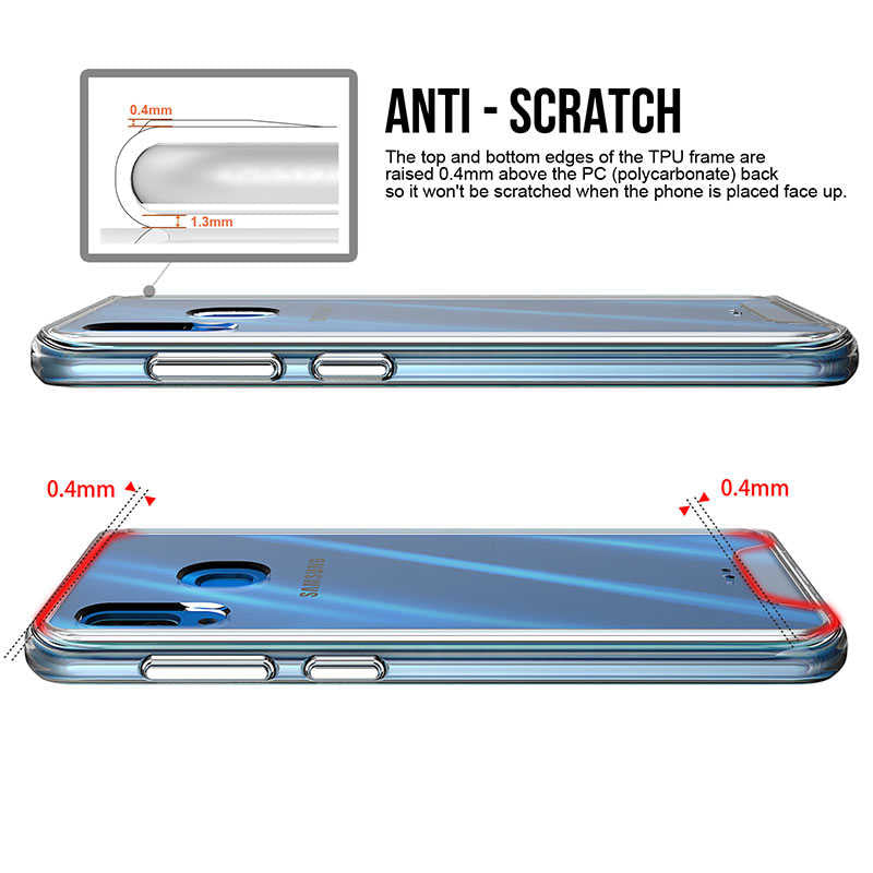 Galaxy A30 Kılıf Zore Gard Silikon Renksiz