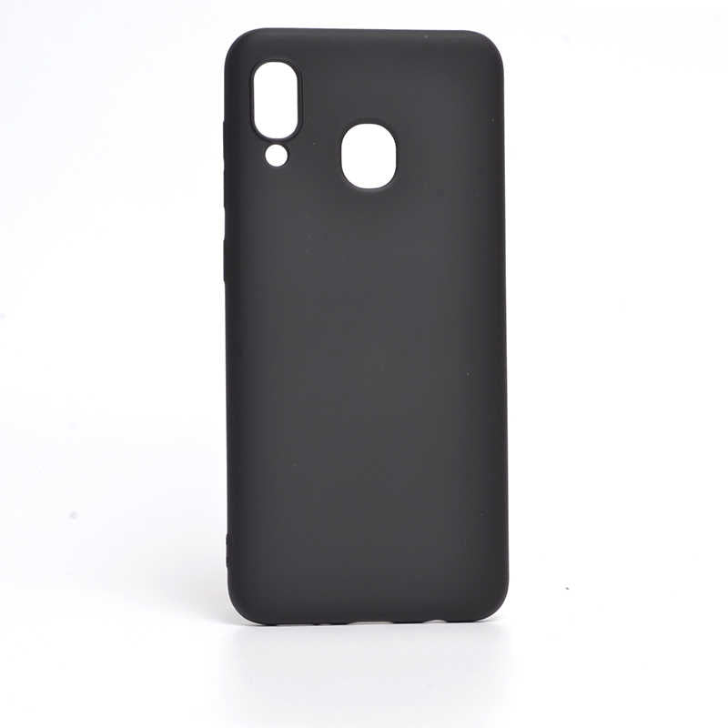 Galaxy A30 Kılıf Zore İnci Silikon Siyah