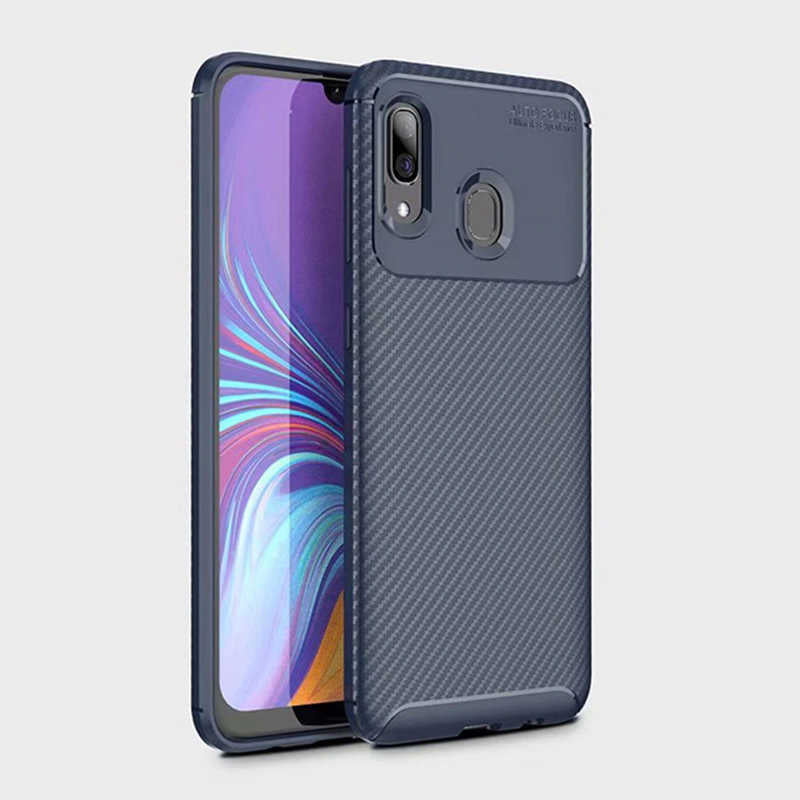 Galaxy A30 Kılıf Zore Negro Silikon Kapak Lacivert