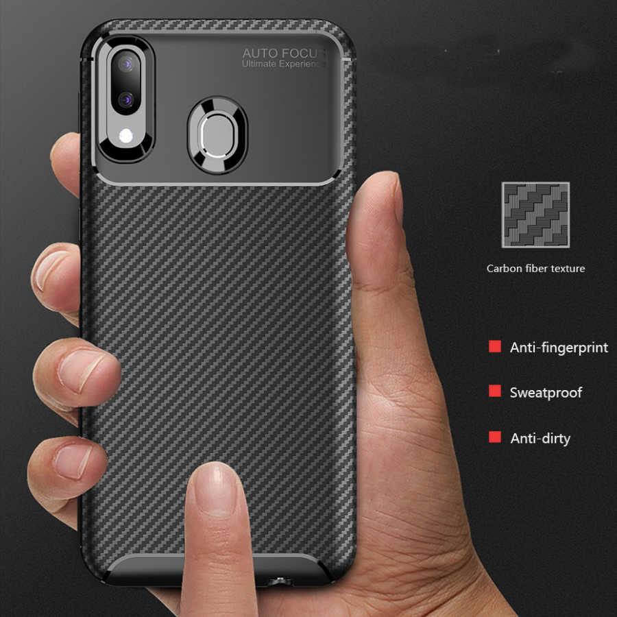Galaxy A30 Kılıf Zore Negro Silikon Kapak Lacivert