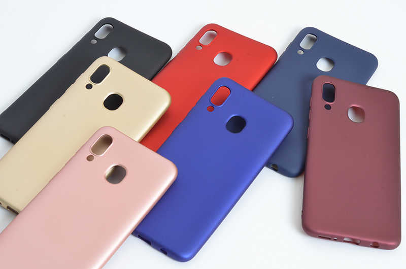 Galaxy A30 Kılıf Zore Premier Silikon Kapak Kırmızı
