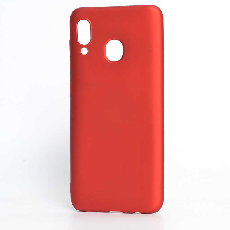 Galaxy A30 Kılıf Zore Premier Silikon Kapak Kırmızı