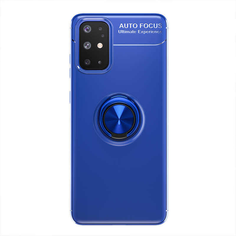 Galaxy A31 Kılıf Zore Ravel Silikon Kapak Siyah-Rose Gold