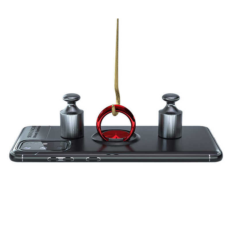 Galaxy A31 Kılıf Zore Ravel Silikon Kapak Kırmızı