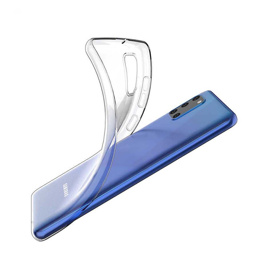Galaxy A31 Kılıf Zore Süper Silikon Kapak Renksiz