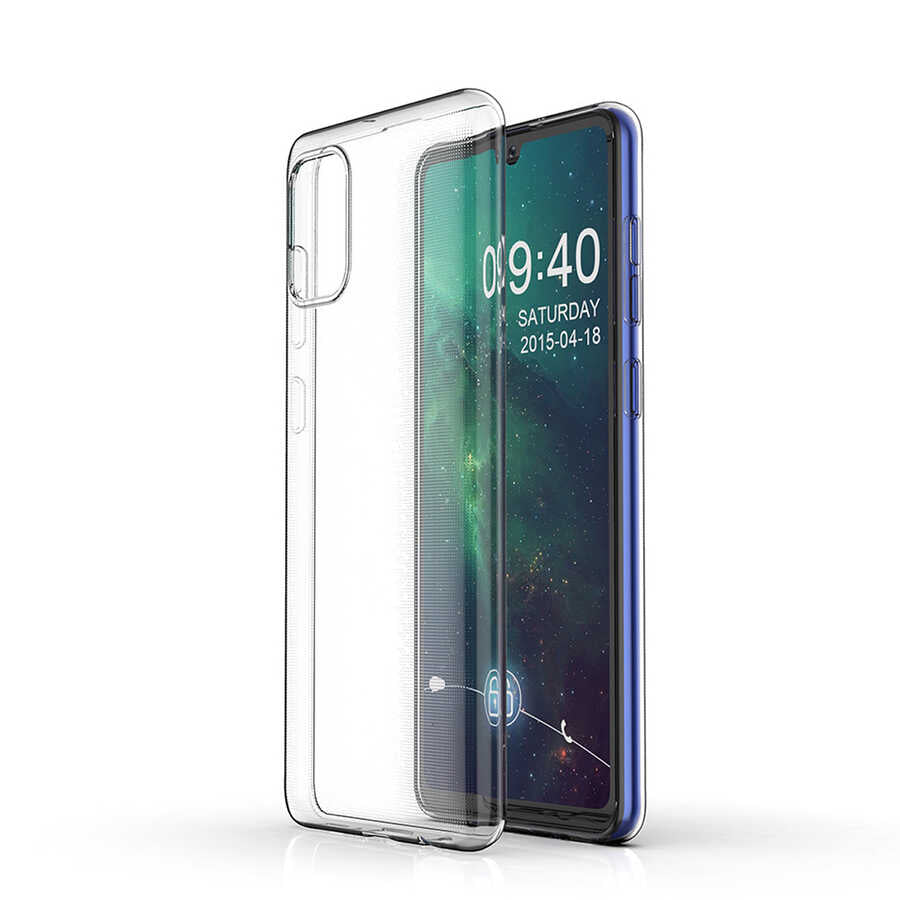 Galaxy A31 Kılıf Zore Süper Silikon Kapak Renksiz