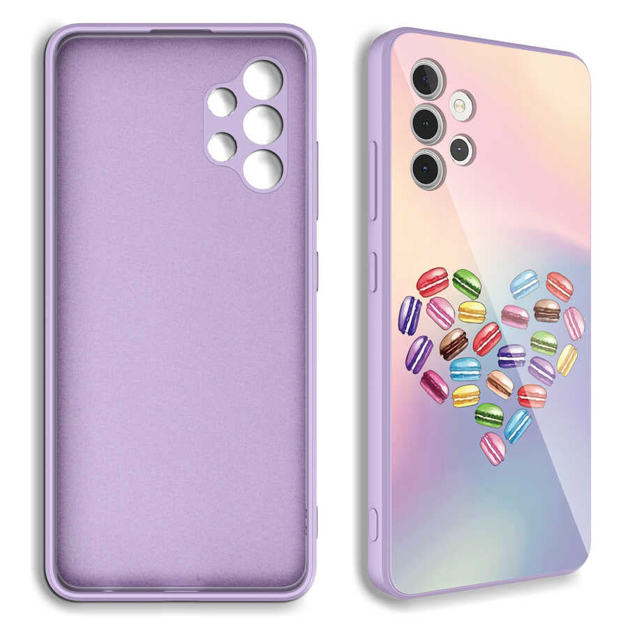 Galaxy A32 4G Kılıf Kamera Korumalı Desenli Sert Silikon Zore Epoksi Kapak NO6