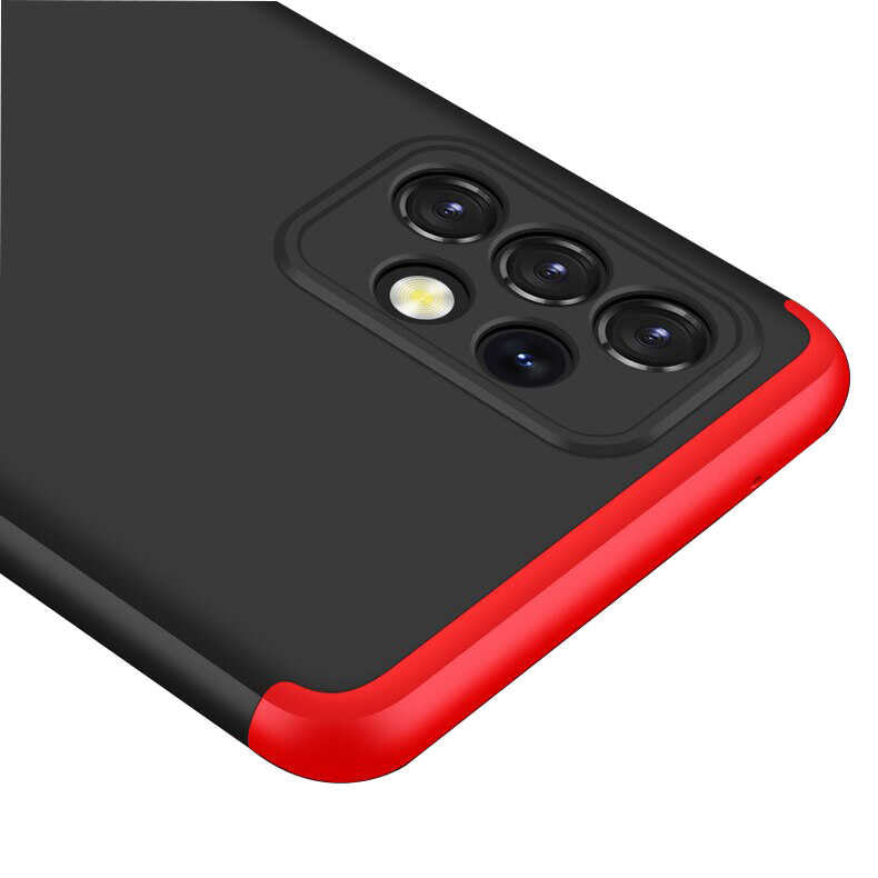 Galaxy A32 4G Kılıf Zore Ays Kapak Siyah-Kırmızı