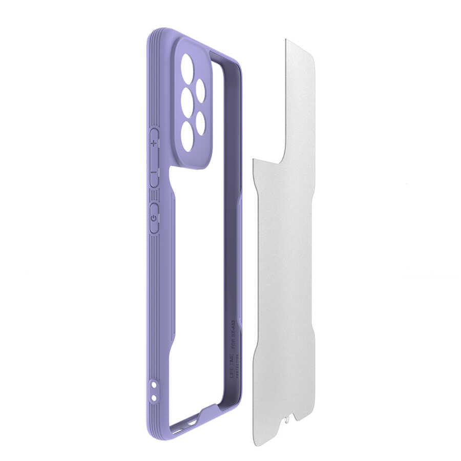 Galaxy A33 5G Kılıf Zore Parfe Kapak Lila