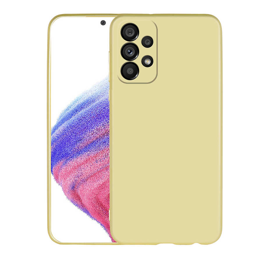 Galaxy A33 5G Kılıf Zore Premier Silikon Kapak Gold