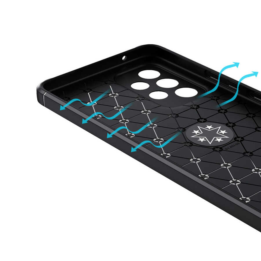 Galaxy A33 5G Kılıf Zore Ravel Silikon Kapak Kırmızı