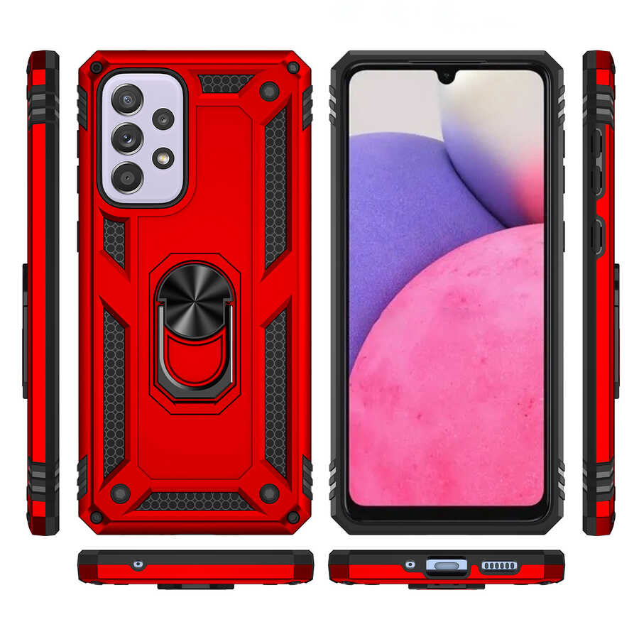 Galaxy A33 5G Kılıf Zore Vega Kapak Kırmızı