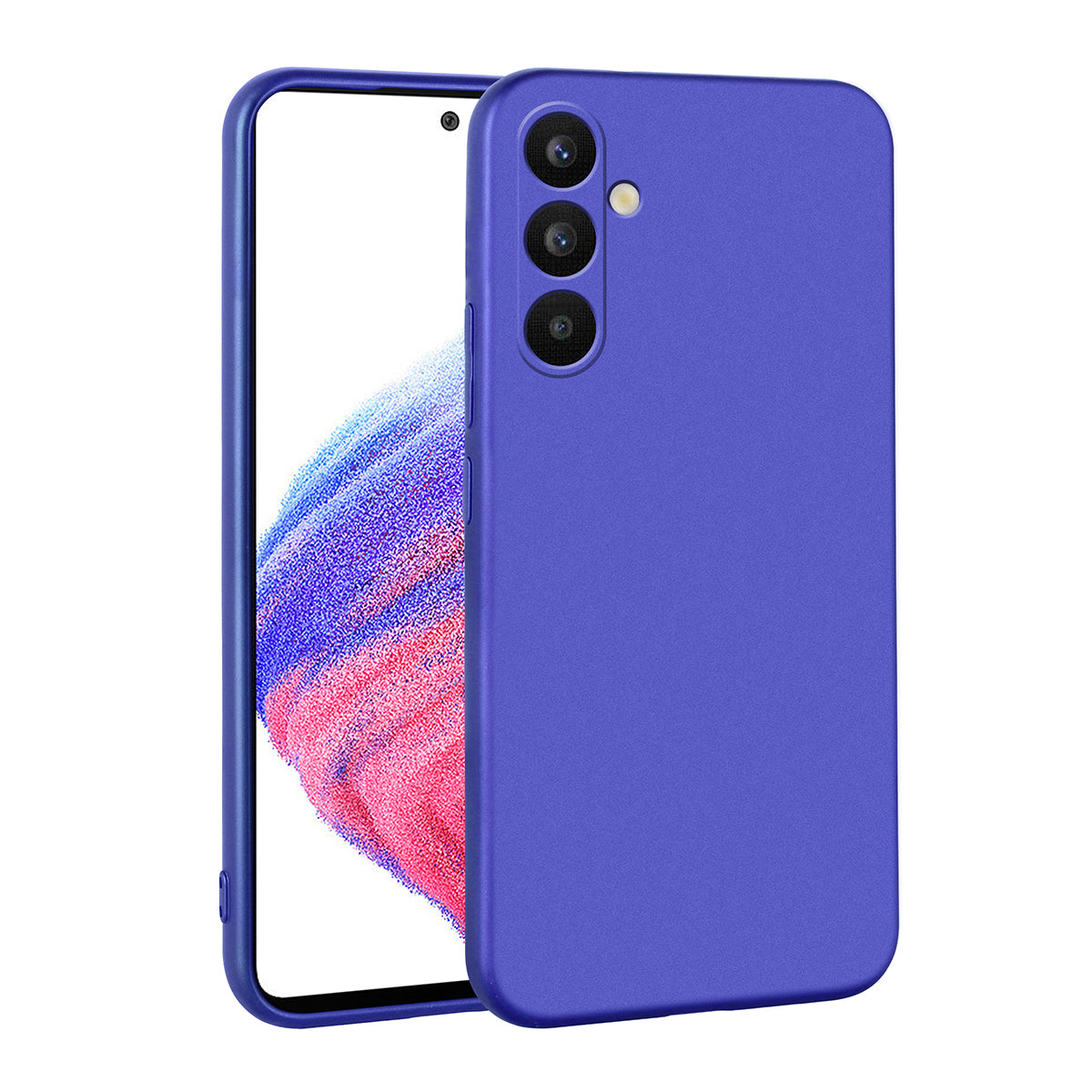 Galaxy A34 Kılıf Zore Premier Silikon Kapak Saks Mavi