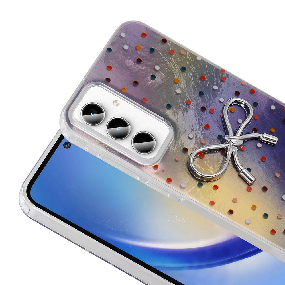 Galaxy A35 Kılıf Kamera Korumalı Figürlü Zore Ponti Silikon Kapak Beyaz