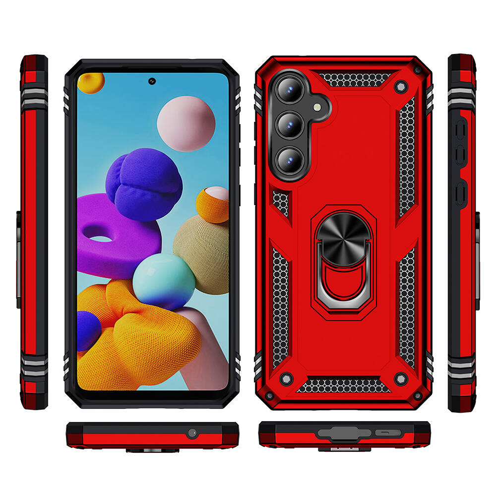 Galaxy A35 Kılıf Zore Vega Kapak Kırmızı