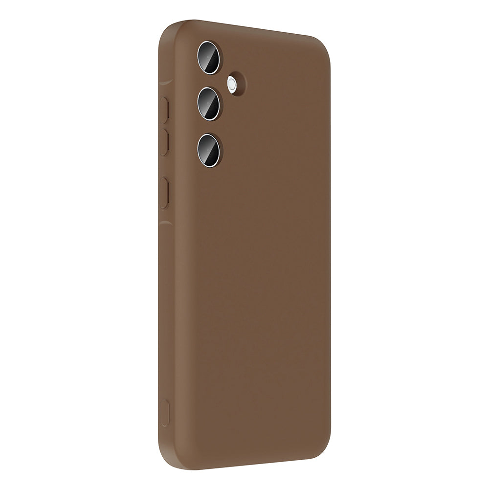 Galaxy A36 Kılıf Kamera Korumalı Kartlık Hazneli Zore Vitra Kapak Mürdüm