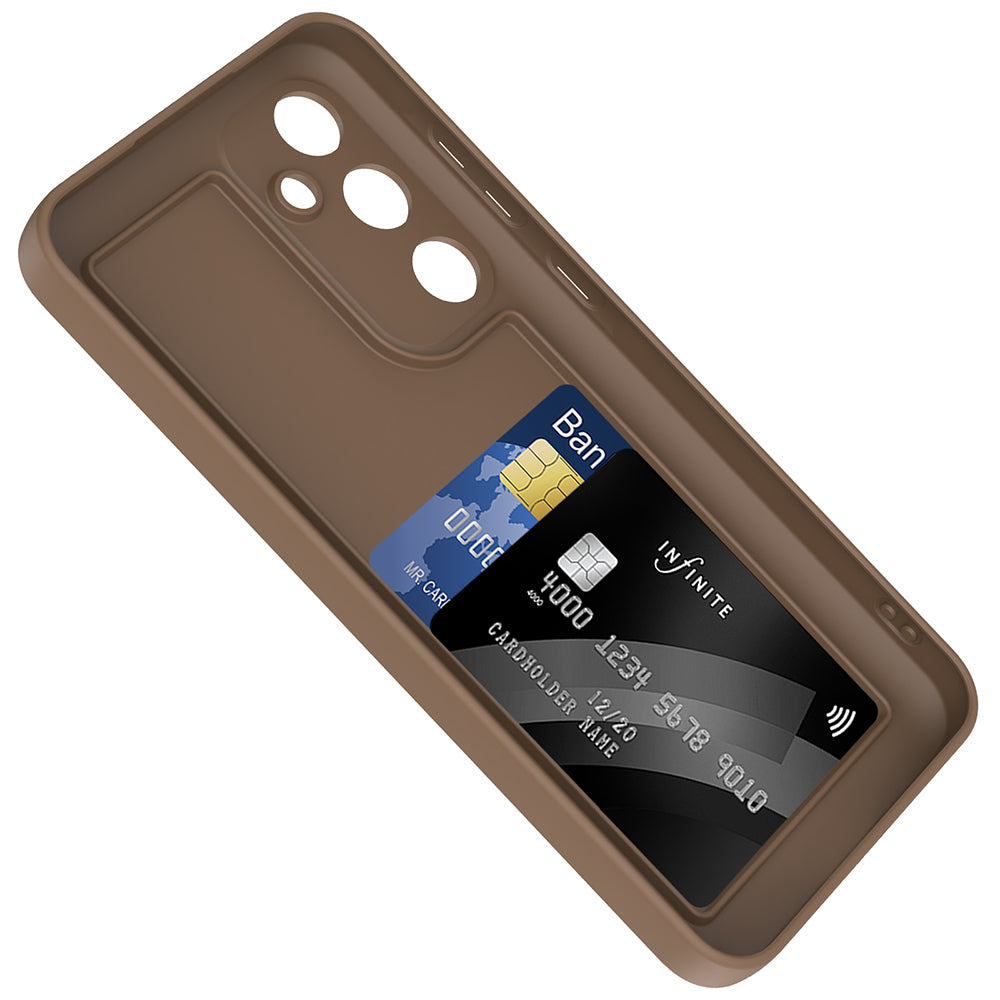 Galaxy A36 Kılıf Kamera Korumalı Kartlık Hazneli Zore Vitra Kapak Siyah