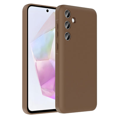 Galaxy A36 Kılıf Kamera Korumalı Kartlık Hazneli Zore Vitra Kapak Pembe