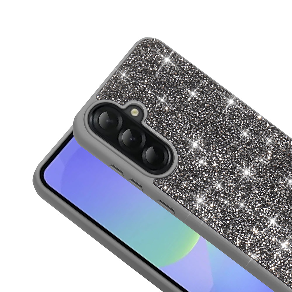 Galaxy A36 Kılıf Parlak Taşlı Tasarım Zore Pırlanta Kapak Pembe