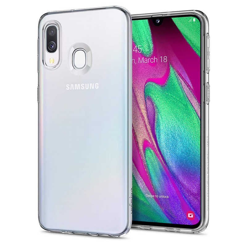 Galaxy A40 Kılıf Zore Süper Silikon Kapak Renksiz