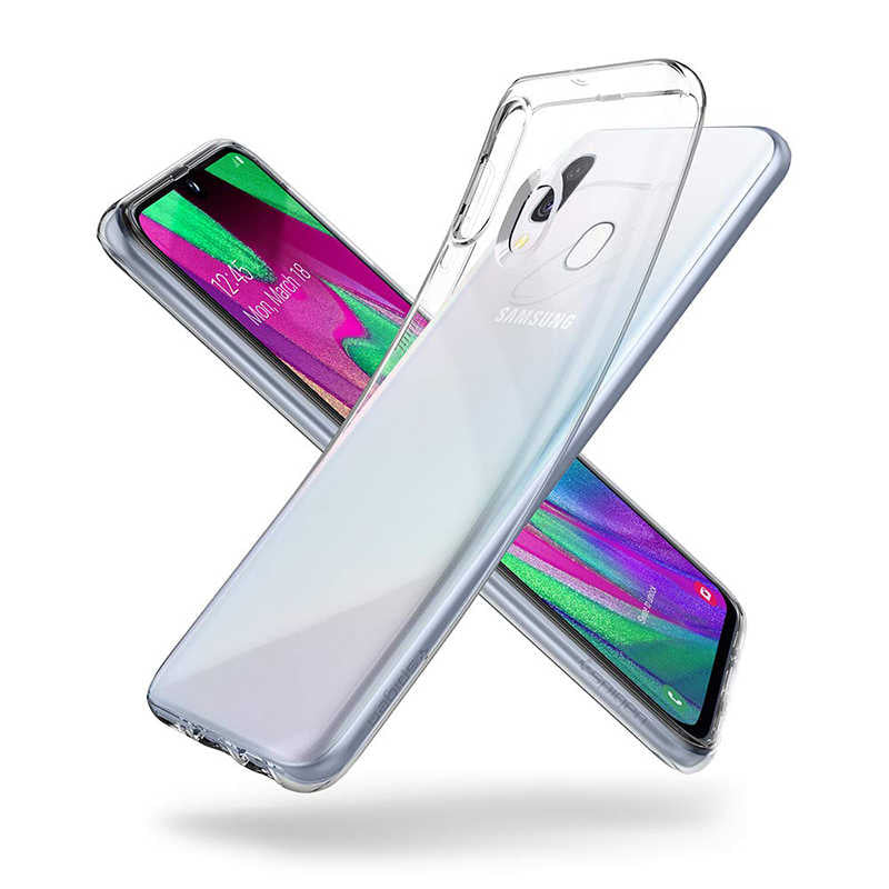 Galaxy A40 Kılıf Zore Süper Silikon Kapak Renksiz