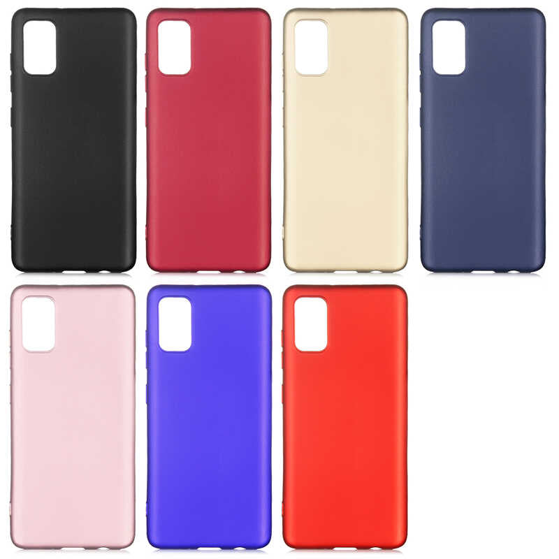 Galaxy A41 Kılıf Zore Premier Silikon Kapak Rose Gold
