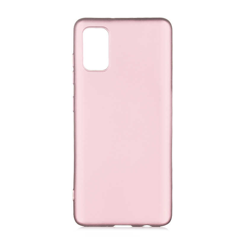 Galaxy A41 Kılıf Zore Premier Silikon Kapak Rose Gold