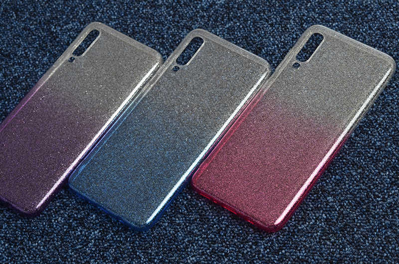 Galaxy A50 Kılıf Zore Fogy Silikon Mavi