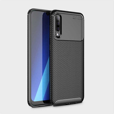 Galaxy A50 Kılıf Zore Negro Silikon Kapak Kahverengi
