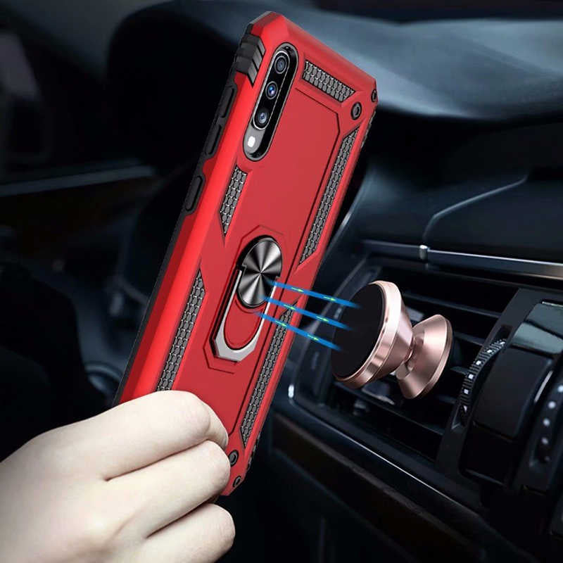 Galaxy A50 Kılıf Zore Vega Kapak Kırmızı