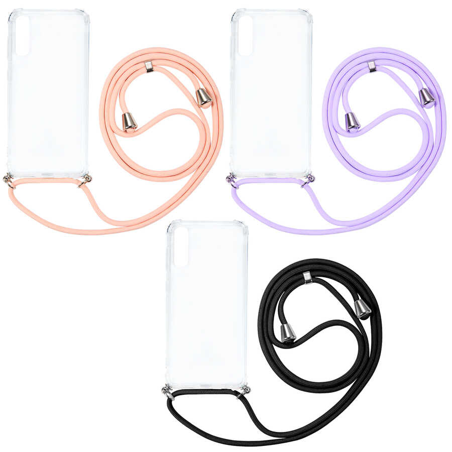 Galaxy A50 Kılıf Zore X-Rop Kapak Renksiz