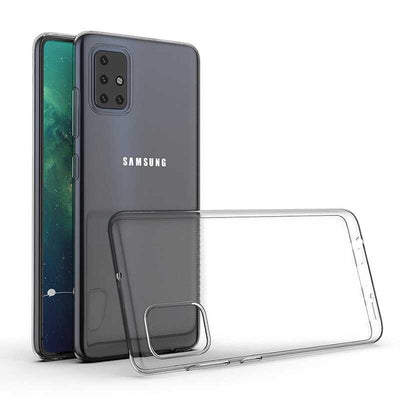 Galaxy A51 Kılıf Zore Süper Silikon Kapak Renksiz