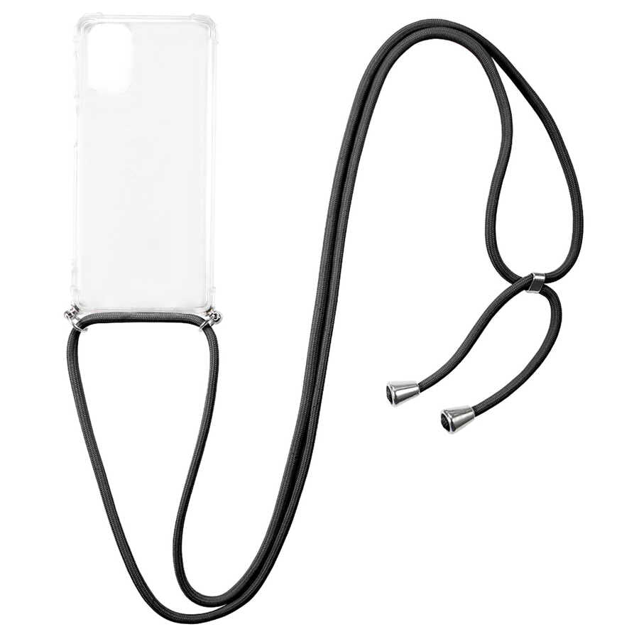 Galaxy A51 Kılıf Zore X-Rop Kapak Renksiz