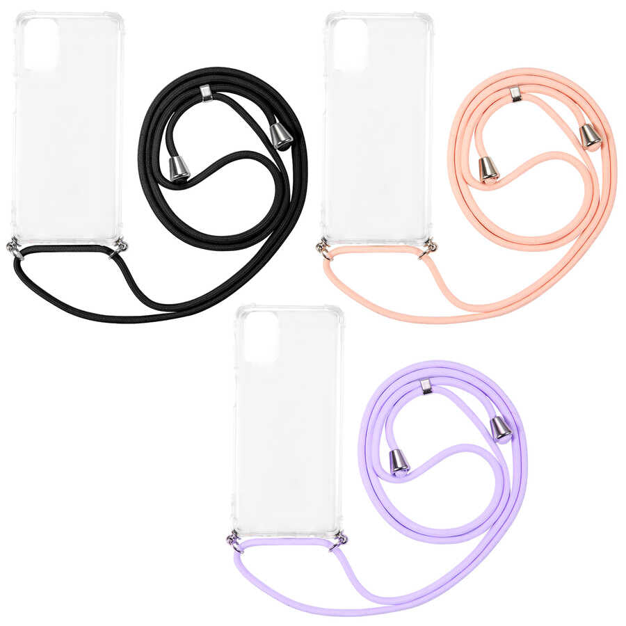 Galaxy A51 Kılıf Zore X-Rop Kapak Renksiz