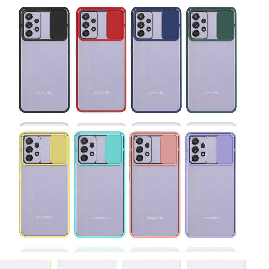 Galaxy A52 Kılıf Zore Lensi Kapak Turkuaz