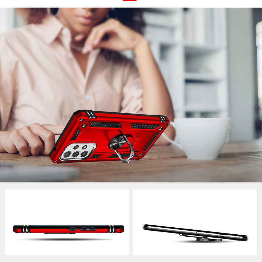 Galaxy A53 5G Kılıf Zore Vega Kapak Kırmızı