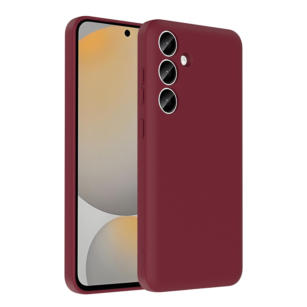 Galaxy A55 Kılıf Kamera Korumalı Kartlık Hazneli Zore Vitra Kapak Mürdüm