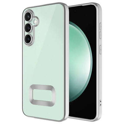 Galaxy A55 Kılıf Kamera Korumalı Logo Gösteren Zore Omega Kapak Gold