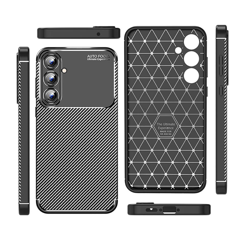 Galaxy A55 Kılıf Zore Negro Silikon Kapak Siyah