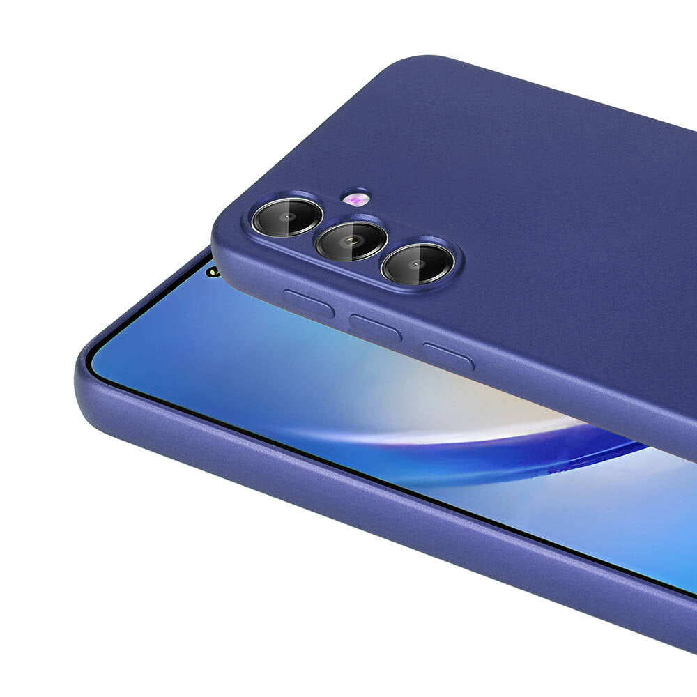 Galaxy A55 Kılıf Zore Premier Silikon Kapak Saks Mavi