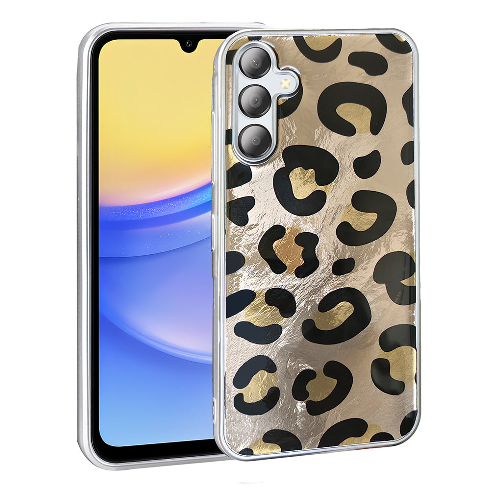 Galaxy A56 Kılıf Desenli Zore Mep Kapak Gold Leopar