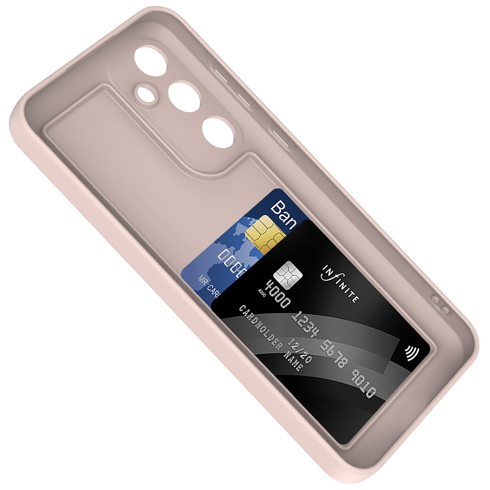 Galaxy A56 Kılıf Kamera Korumalı Kartlık Hazneli Zore Vitra Kapak Pembe