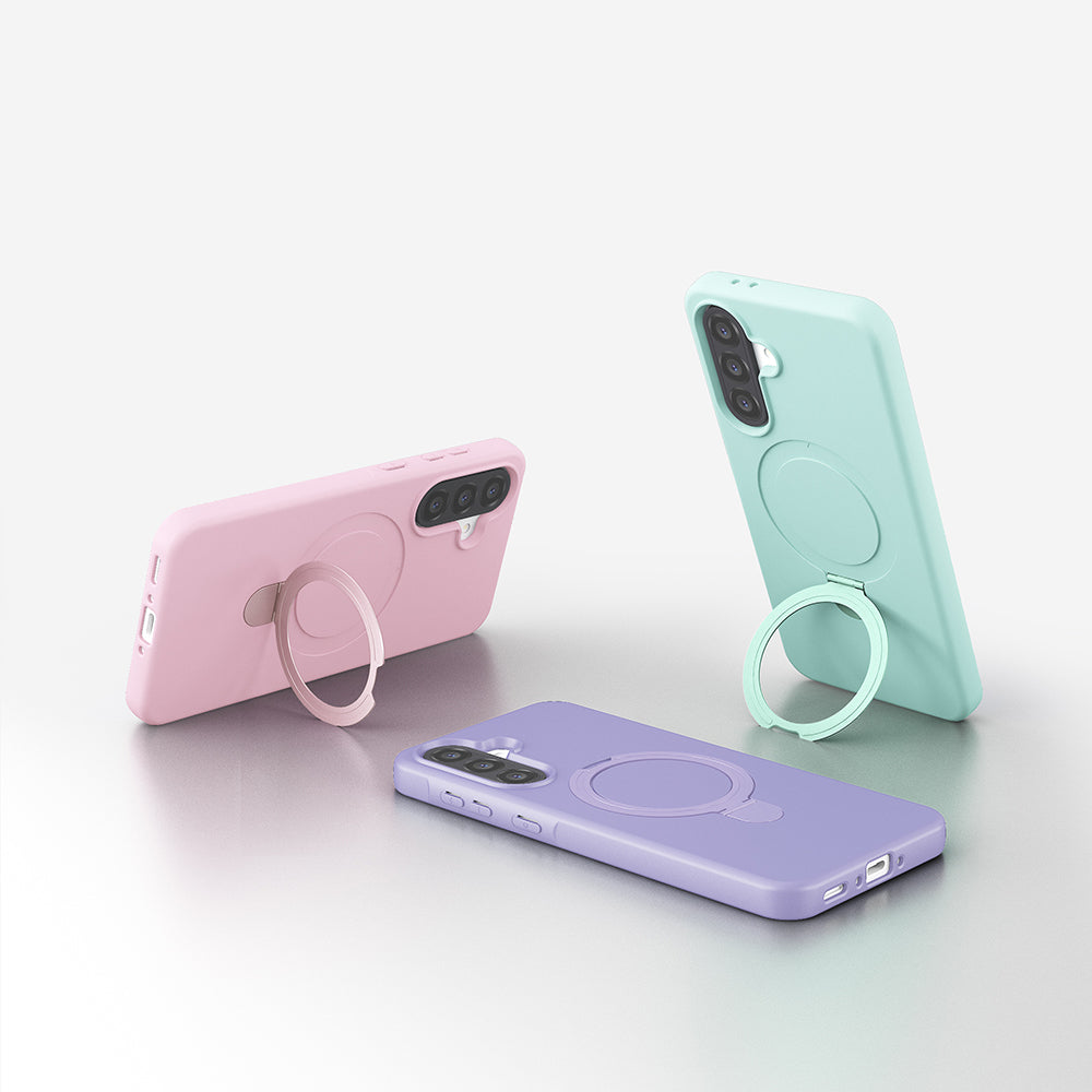 Galaxy A56 Kılıf M-safe Şarj Özellikli Standlı Zore Samara Kapak Desert Gold