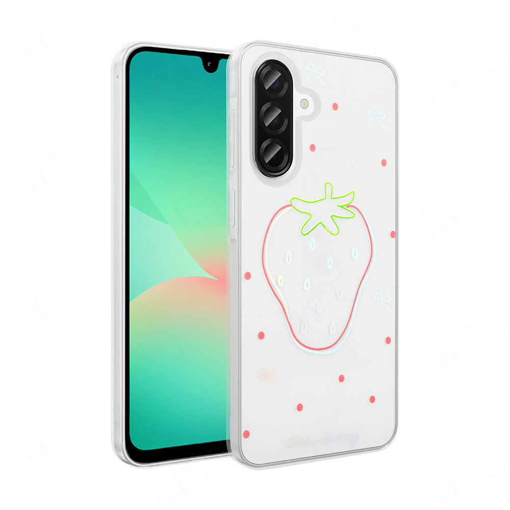 Galaxy A56 Kılıf Şeffaf Figürlü Zore Folk Sert Kapak Fiyonk