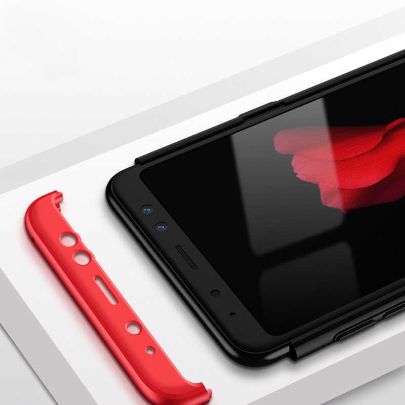 Galaxy A6 2018 Kılıf Zore Ays Kapak Kırmızı