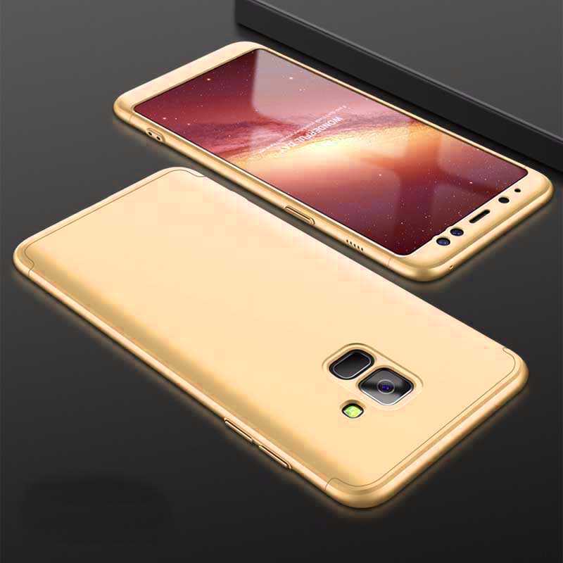 Galaxy A6 2018 Kılıf Zore Ays Kapak Gold